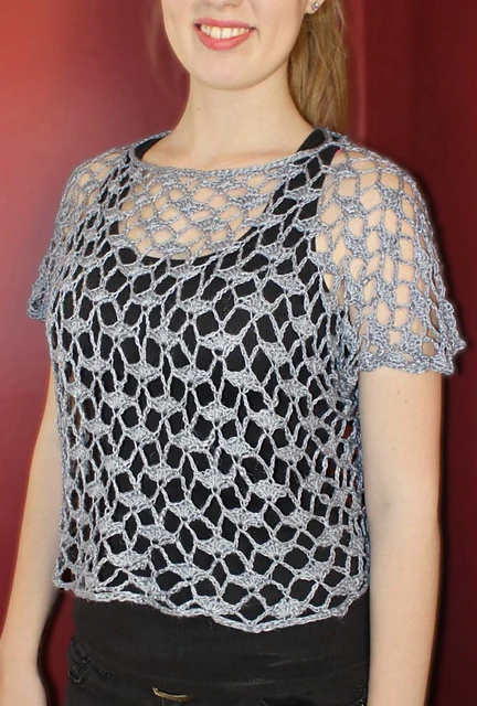 Cather Crochet Lace Top - PDF Pattern - Hooked for Life